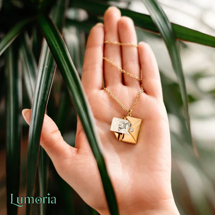 Kişiye Özel Fotoğraf Kazımalı Çelik Mektup Kolye